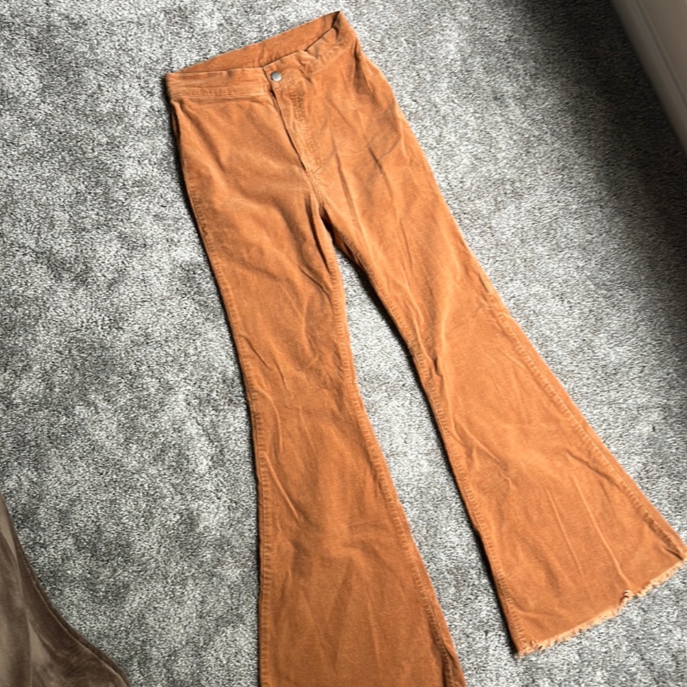 Corduroy bell bottom flare pants